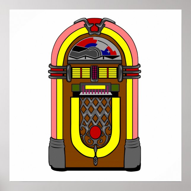 Retro Jukebox Poster (Front)