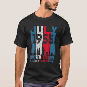 Retro July 1955 Limited Edition Vintage 66 Years O T-Shirt