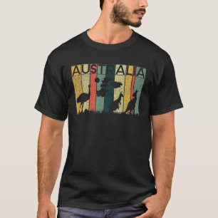 Retro Jumping Kangaroo Australia Day Australian T-Shirt