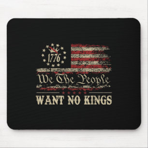 Retro June 14th Want No Kings In America 1776 Usa Mouse Mat