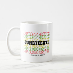 Retro Juneteenth Free-ish Since 1865 Coffee Mug