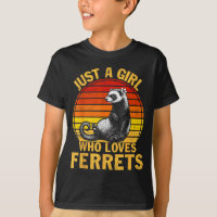 Retro Just A Girl Who Loves Ferrets Ferret Lover