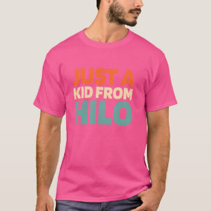 Retro Just A Kid From Hawaii Hilo Vintage American T-Shirt