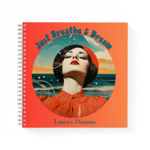 Retro Just Breathe & Dream Journal
