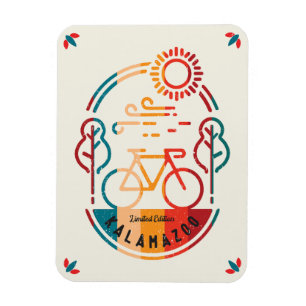 Retro Kalamazoo Bike Trail  Magnet