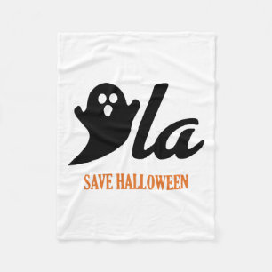 Retro Kamala Harris Halloween 2024 Comma La Ghost Fleece Blanket