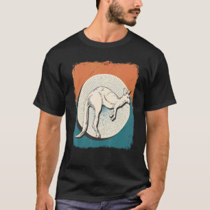Retro Kangaroo Zoo Animal Australia Kangaroo T-Shirt
