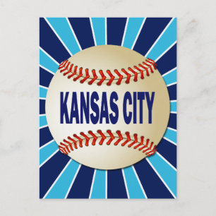 RETRO KANSAS CITY BASEBALL POSTCARD