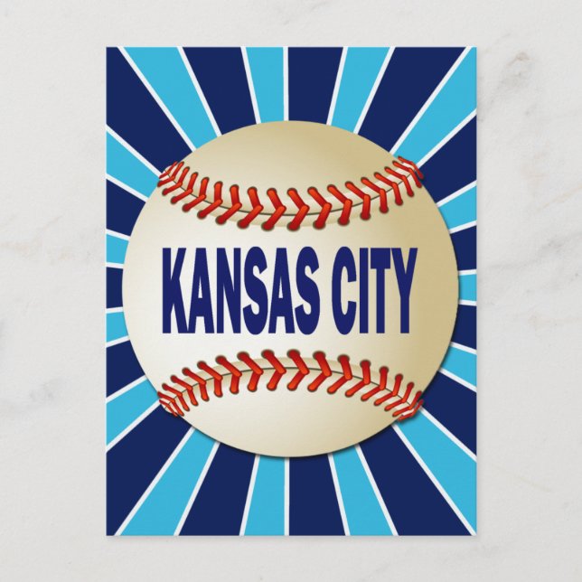 RETRO KANSAS CITY BASEBALL POSTCARD (Front)