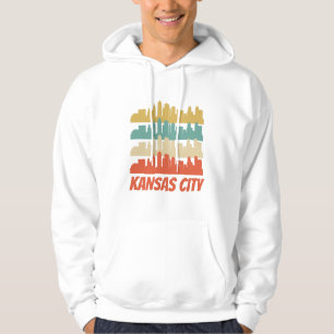 Retro Kansas City MO Skyline Pop Art Hoodie