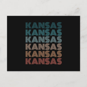 Retro Kansas Vintage American States Gifts Postcard