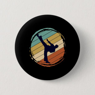 Retro Karate 6 Cm Round Badge