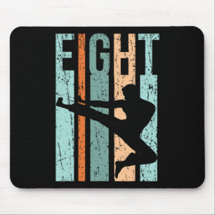 Retro Karate 8th Birthday 8 Judo Men Kung Fu Kids  Mouse Mat