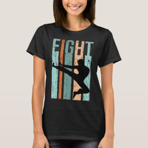 Retro Karate 8th Birthday 8 Judo Men Kung Fu Kids T-Shirt