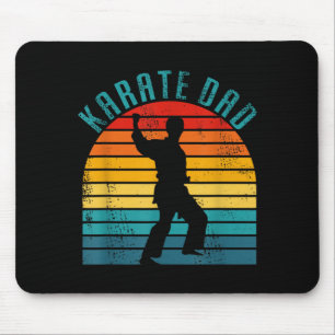 Retro Karate Dad Apparel - Vintage Karate Dad Mouse Mat