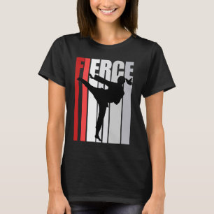 Retro Karate Fierce Birthday Strong Keep Training  T-Shirt