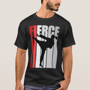 Retro Karate Fierce Birthday Strong Keep Training T-Shirt