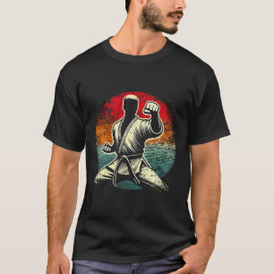 Retro Karate Fighter Martial Arts Graphic Tees For