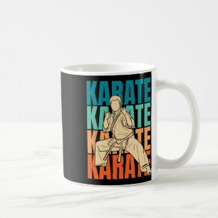 Retro Karate Fighter - Martial Arts Vintage Karate Coffee Mug