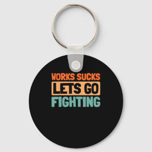 Retro Karate - Martial Arts Fighter Vintage Karate Key Ring