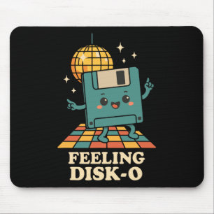 Retro Kawaii Floppy Disk Retro Tech Joke 80s 90s D Mouse Mat