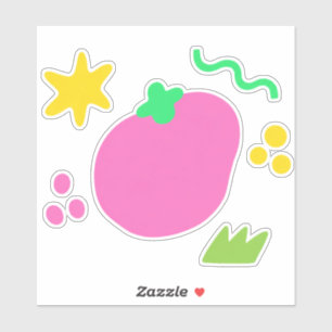 retro kawaii sticker pack