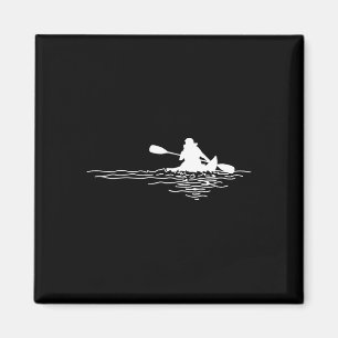 Retro Kayak Boat Lover Canoeing Kayaking Paddling  Magnet
