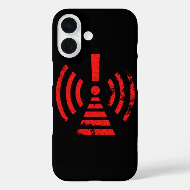 Retro Keep Back Energy Warning Symbol Case-Mate iPhone Case (Back)
