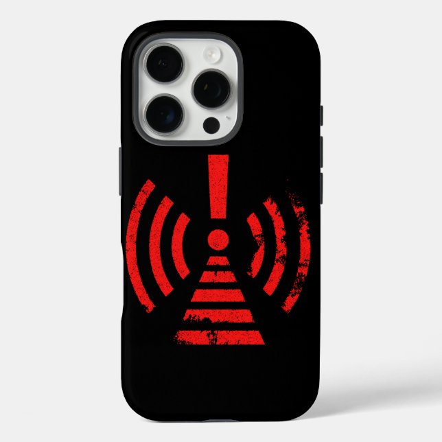 Retro Keep Back Energy Warning Symbol Case-Mate iPhone Case (Back)