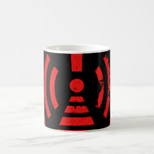 Retro Keep Back Energy Warning Symbol Coffee Mug