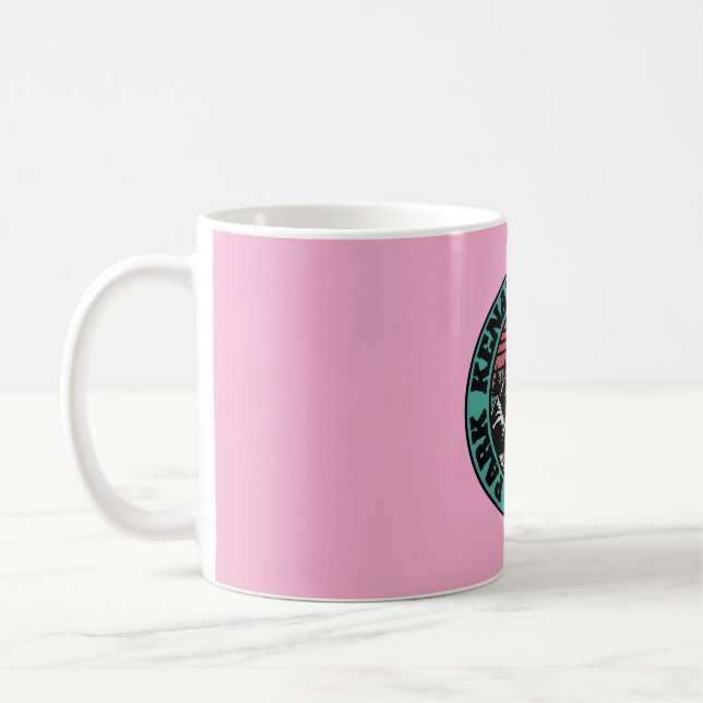 Retro kenai fjords � Spirit of the Mountains Coffee Mug (Left)