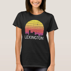 Retro Kentucky Lexington Skyline Vintage Urban Bui T-Shirt