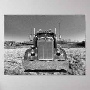 Retro Kenworth Frontal (edit #1) Poster