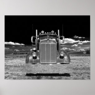 Retro Kenworth Frontal (edit #2) Poster