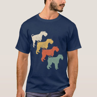 Retro Kerry Blue Silhouette 60s 70s Dog Lovers boy T-Shirt
