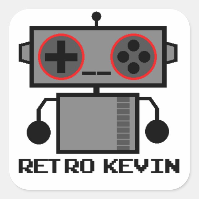 Retro Kevin Sticker (Front)