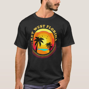 Retro Key West Florida Vacation Vintage Sunset Key T-Shirt