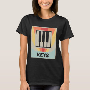 Retro KEYS Synthesizer Keyboard T-Shirt