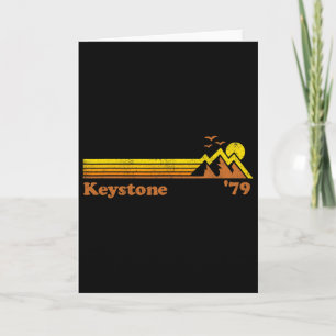 Retro Keystone Ski Resort Colorado Snowboard Skiin Card
