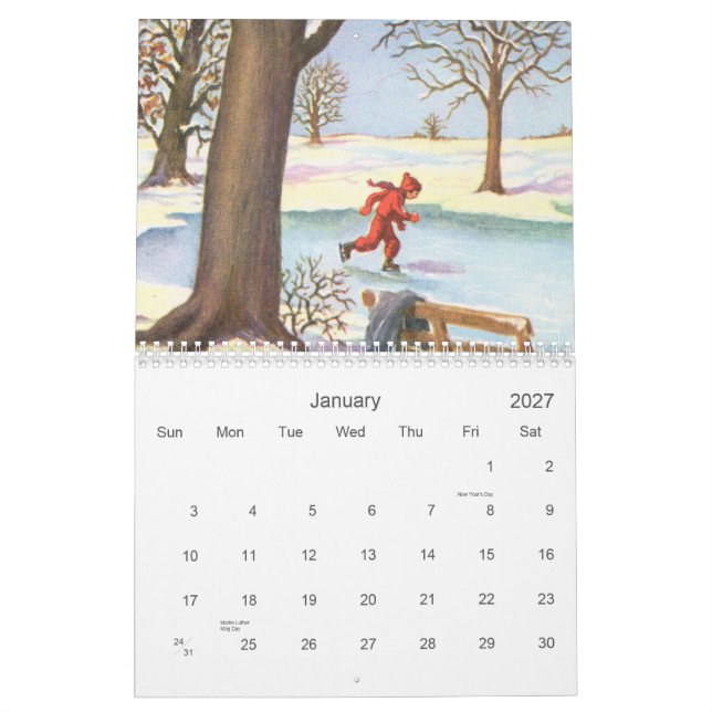 Retro Kids Calendar 2012 (Jan 2027)
