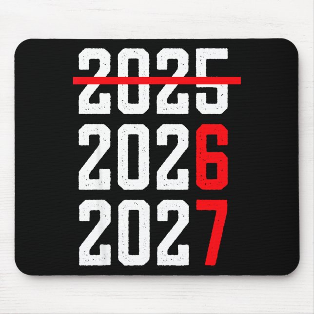 Retro Kids Funny Happy New Year 2026 2027 67 Meme  Mouse Mat (Front)
