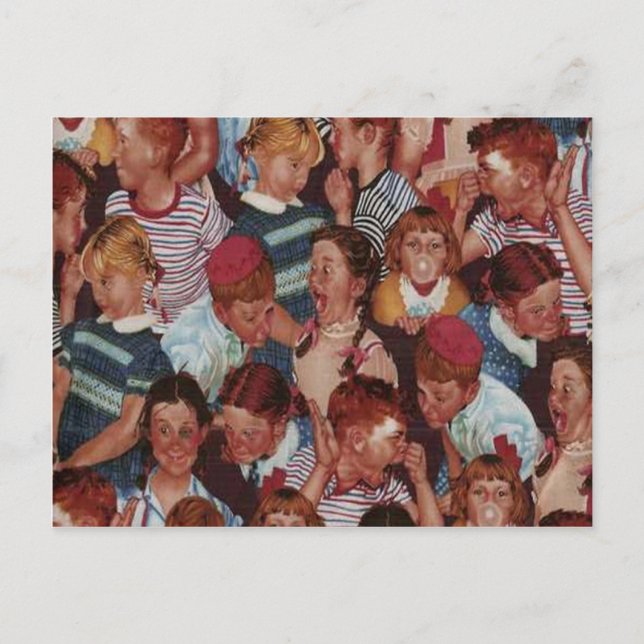 Retro Kids Postcard (Front)