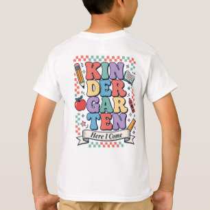 Retro Kindergarten Here I Come School T-Shirt