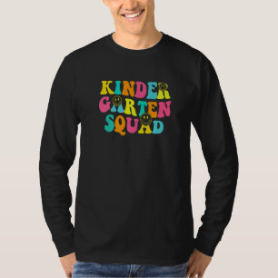 Retro Kindergarten Squad Team Kindergarten Teacher T-Shirt