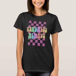 Retro KINDNESS ALWAYS Anti-Bullying Awareness Squa T-Shirt