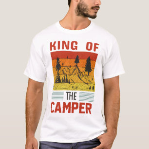Retro King of the Camper Camping Tee