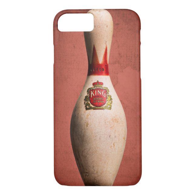 Retro King Pins, Bowling Pin Art, Case-Mate iPhone Case (Back)