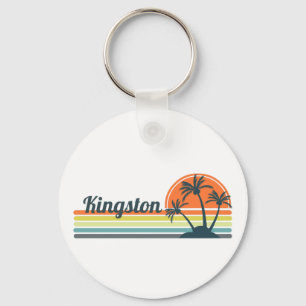 Retro Kingston Sunset Key Ring
