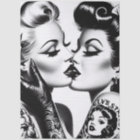 Retro Kissing Pin-ups