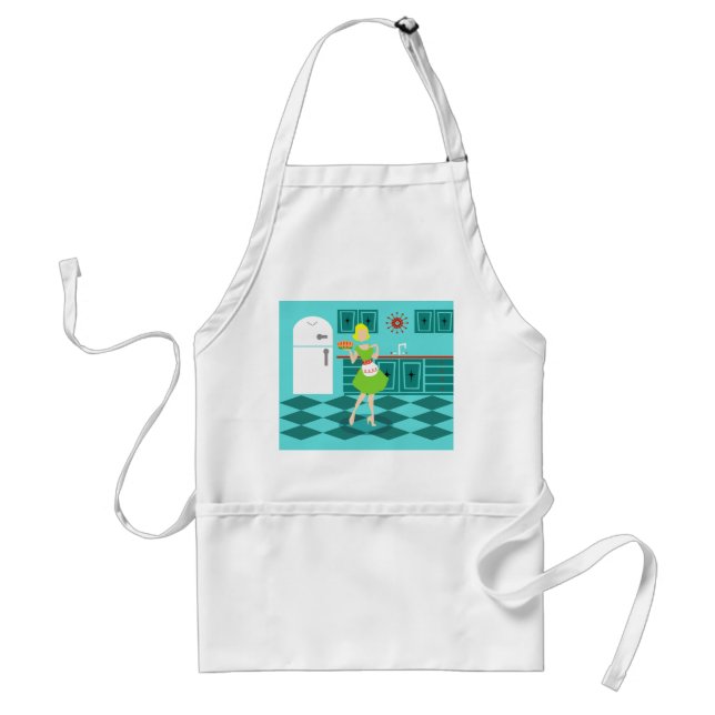 Retro Kitchen Apron (Front)